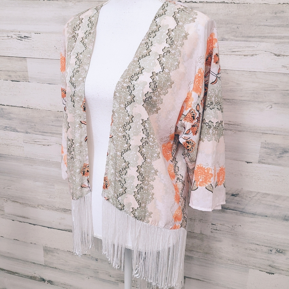 Coco + Jameson Boho Cover Up Kimono Top